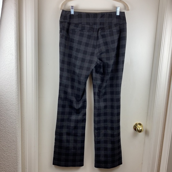 🌞7th Ave New York Gray & Black Checker Board Print Pull Up Pants A148 - Picture 6 of 7